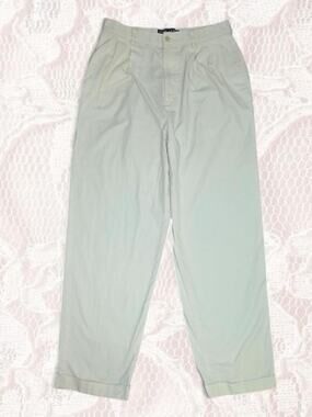 Ralph Lauren Polo Cream Pleated High-Waist Pants Size 12